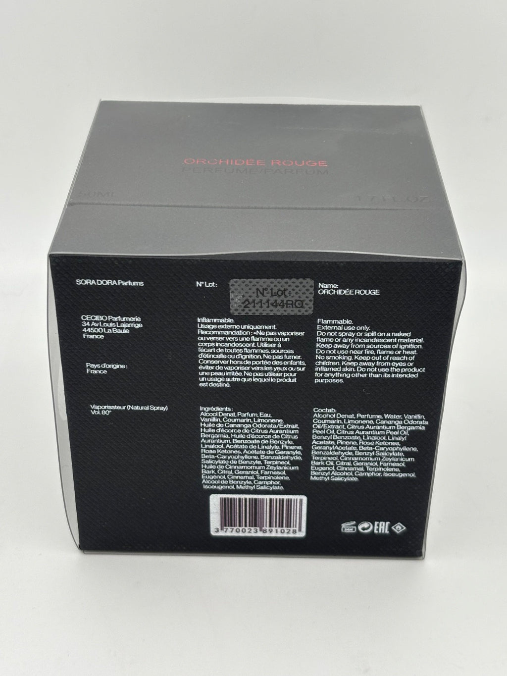 Sora Dora – ORCHIDÉE ROUGE Extrait de Parfum 50 ml – New & BNIB – Niche perfume