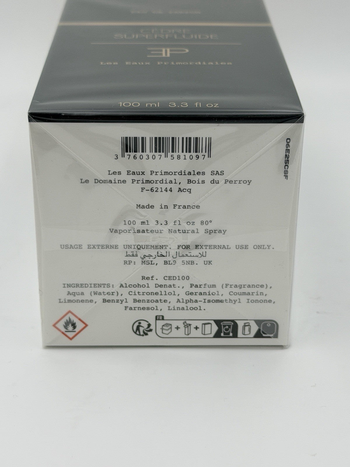 Les Eaux Primordiales – CÈDRE SUPERFLUIDE Eau de Parfum 100 ml – New & BNIB